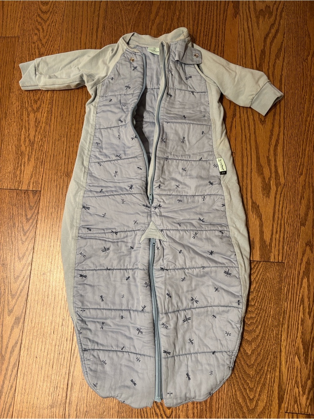 Ergopouch 2.5 TOG Light Blue Baby Sleep Sack with Dragonfly Print